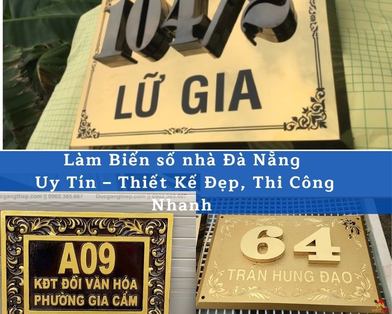 Làm Biển Số Nhà Đà Nẵng Đẹp – Bền, Rõ Nét & Chuẩn Quy Định