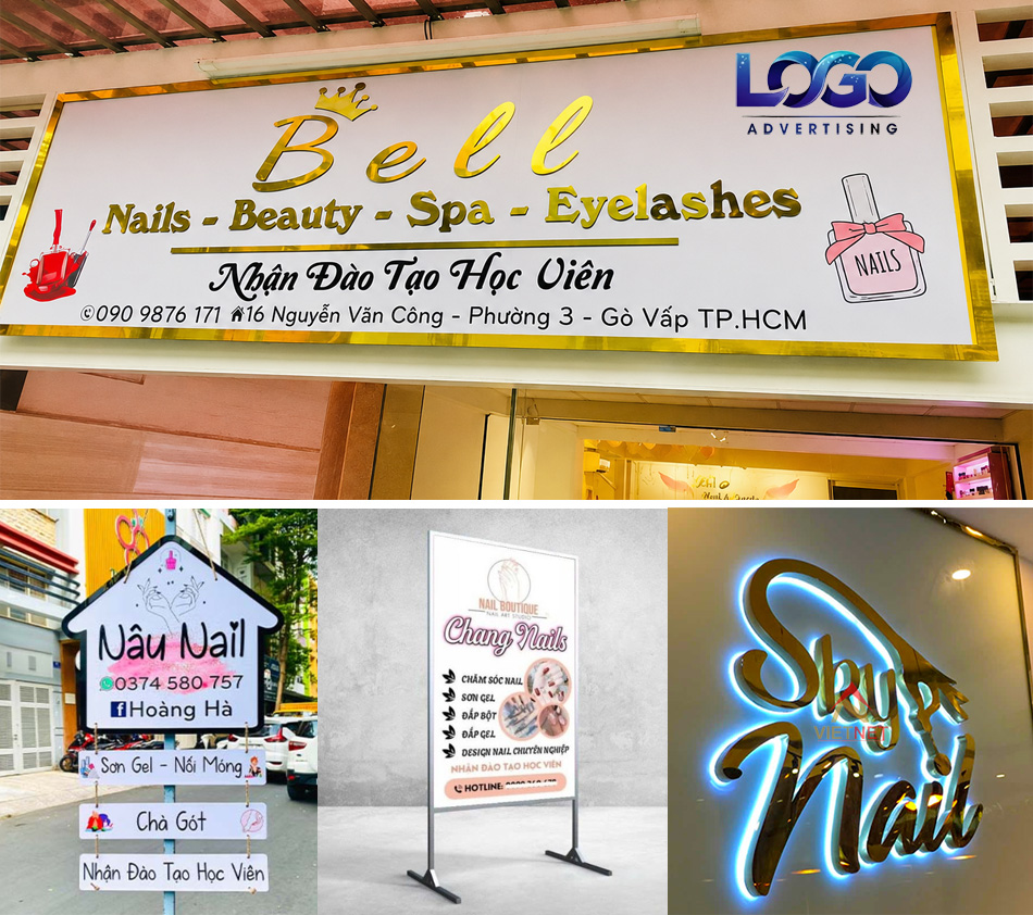 Làm Bảng Hiệu Nail Đà Nẵng Đẹp, Sang Trọng & Thu Hút Khách Hàng