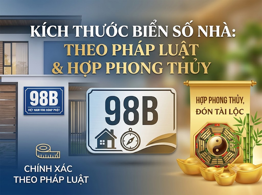 Kích Thước Biển Số Nhà Theo Pháp Luật Và Hợp Phong Thủy