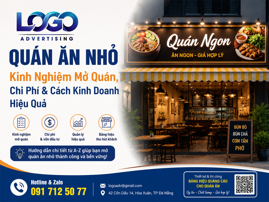 Quán Ăn Nhỏ: Kinh Nghiệm Mở Quán, Chi Phí Đầu Tư, Pháp Lý và Cách Kinh Doanh Hiệu Quả