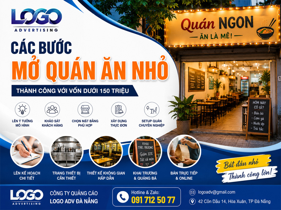 Các Bước Mở Quán Ăn Nhỏ Thành Công Với Vốn Dưới 150 Triệu Cho Người Mới Bắt Đầu