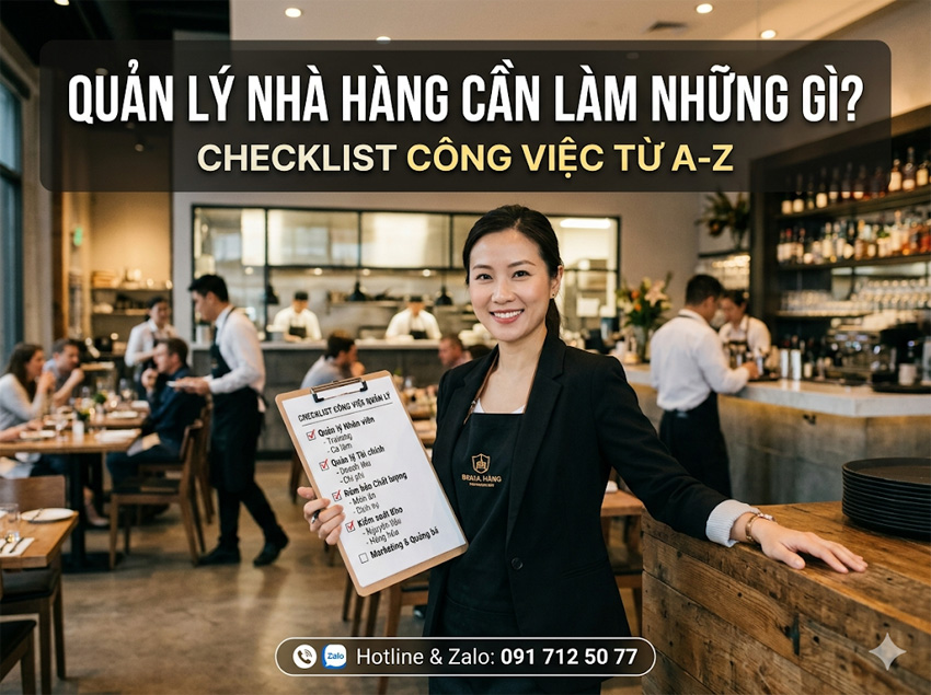 Quản Lý Nhà Hàng Cần Làm Những Gì? Checklist Công Việc Từ A-Z