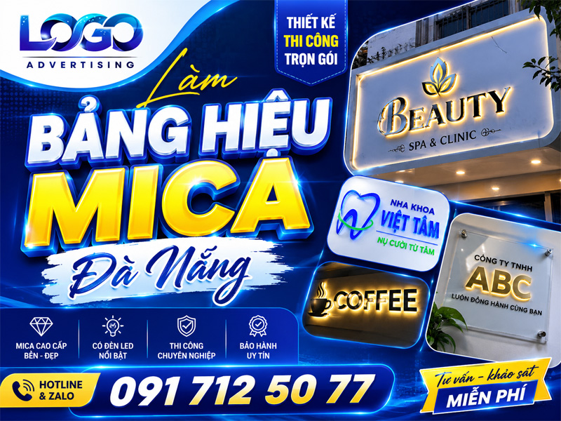 Làm Bảng Hiệu Mica Đà Nẵng – Thiết Kế Đẹp, Giá Rẻ, Uy Tín