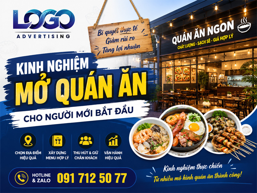 Kinh Nghiệm Mở Quán Ăn Cho Người Mới Bắt Đầu Từ Thực Tế Kinh Doanh