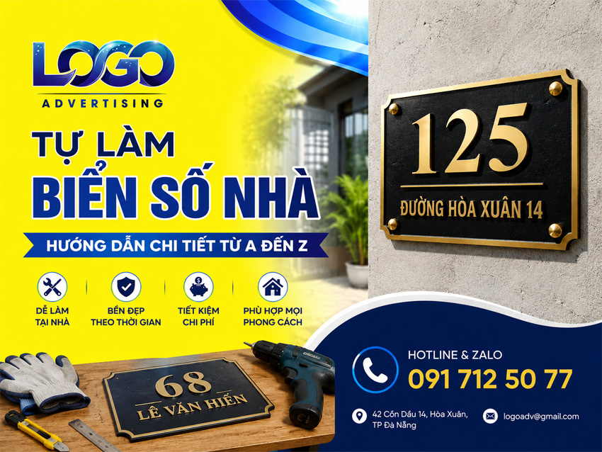 Tự Làm Biển Số Nhà Đẹp - Hướng Dẫn Cách Làm Biển Số Nhà Chi Tiết