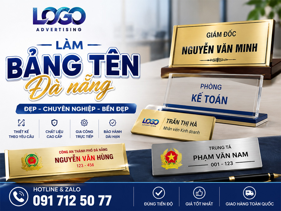 Làm Bảng Tên Đà Nẵng Đẹp, Chuyên Nghiệp – Thiết Kế & Thi Công Trọn Gói