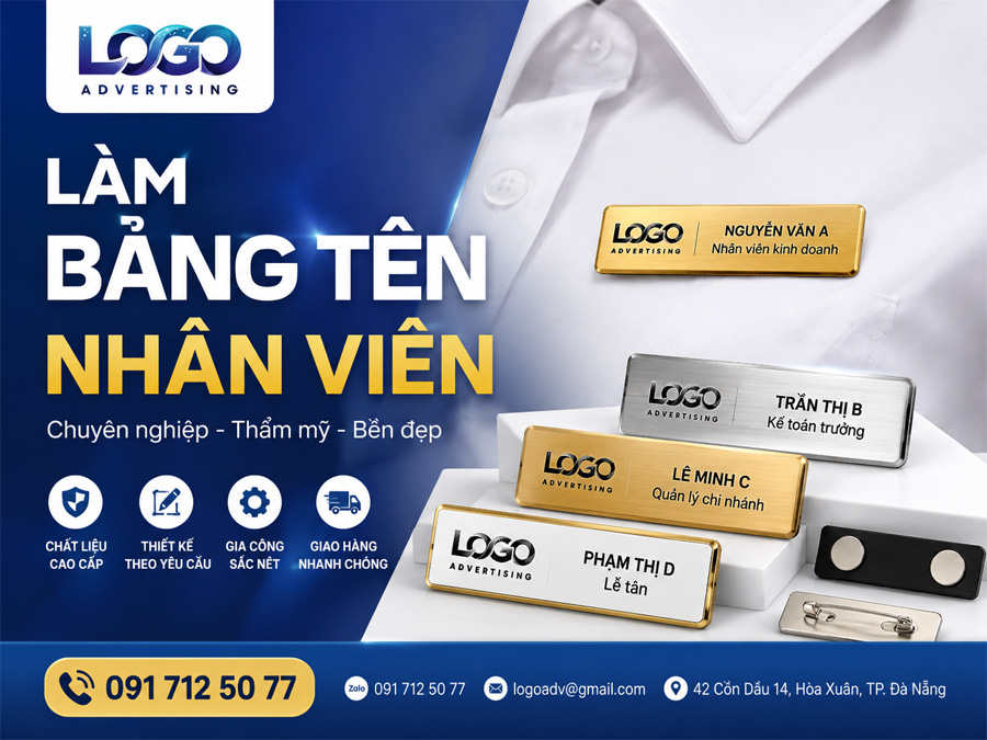 Làm Bảng Tên Nhân Viên Đà Nẵng Chuyên Nghiệp – Thiết Kế Theo Yêu Cầu