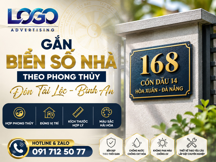 Gắn Biển Số Nhà Theo Phong Thủy Đúng Cách Để Đón Tài Lộc, Bình An Cho Gia Chủ
