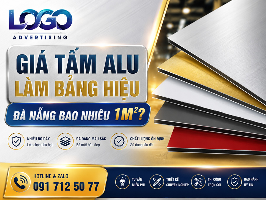 Giá Tấm Alu Làm Bảng Hiệu Đà Nẵng Bao Nhiêu 1m²?