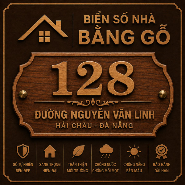 <p style="text-align: center;"><strong id="docs-internal-guid-ccbfac7f-7fff-a913-19a1-b6521bfaa0bb">Biển số nh&agrave; bằng Gỗ</strong></p>