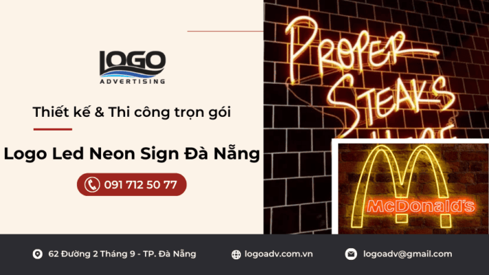 Làm Logo Led Neon Sign Đà Nẵng - Logo Adv