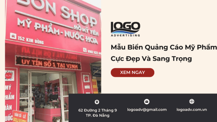 Mẫu Bảng Hiệu Mỹ Phẩm - Logoadv