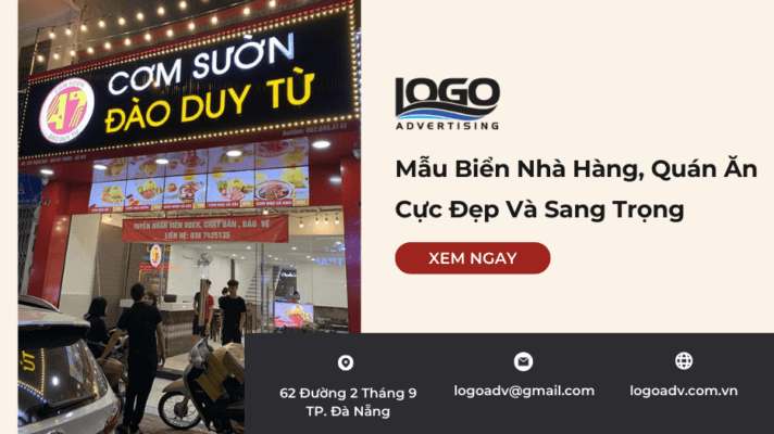Mẫu Bảng Hiệu Nhà Hàng Đẹp - Logoadv