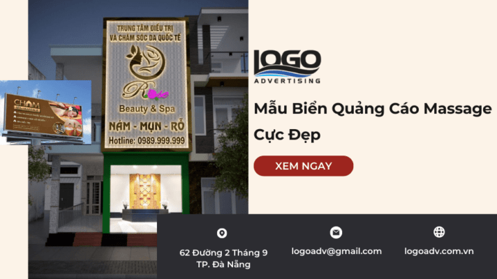 Mẫu Biển Quảng Cáo Massage - Logoadv