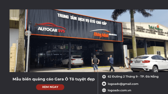 Mẫu Biển Quảng Cáo Ô Tô Đẹp - Logoadv