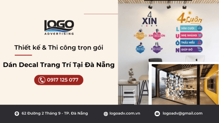 Dán Decal Trang Trí Đà Nẵng - Logo Adv